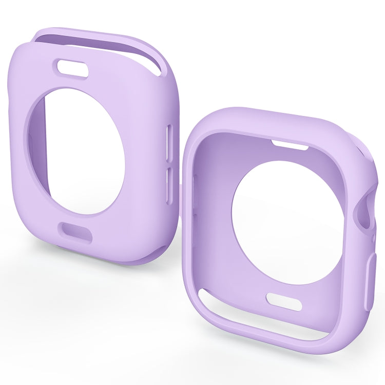 For Apple Watch Series 11 / 10 46mm Candy TPU Half Coverage Watch Case