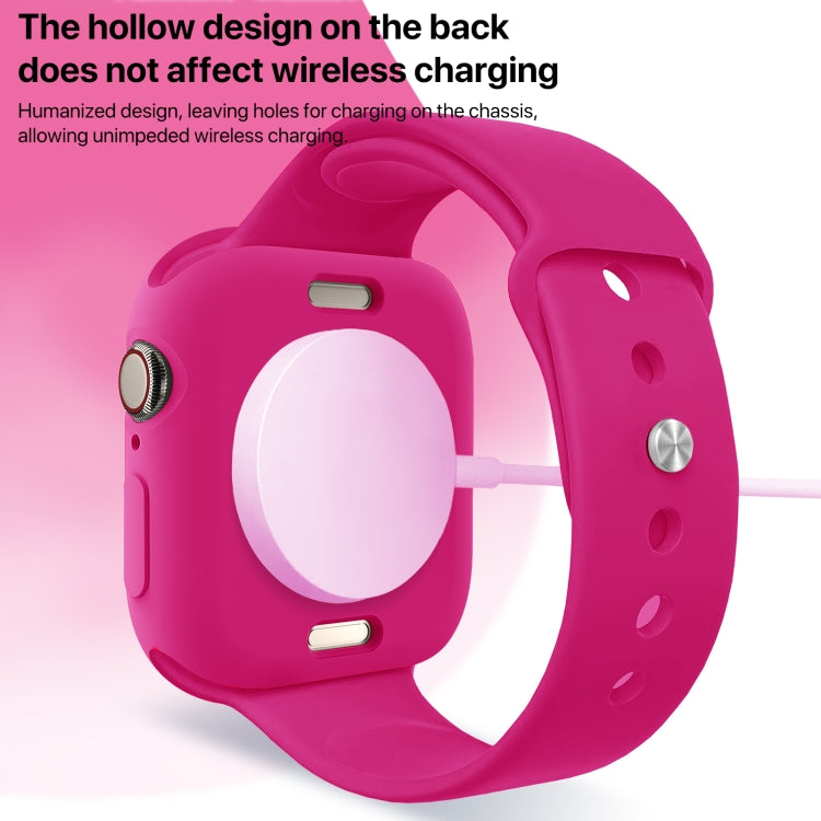 For Apple Watch Series 11 / 10 42mm Candy TPU Half Coverage Watch Case