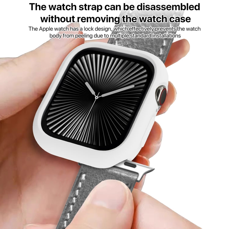 For Apple Watch Series 11 / 10 42mm Candy TPU Half Coverage Watch Case