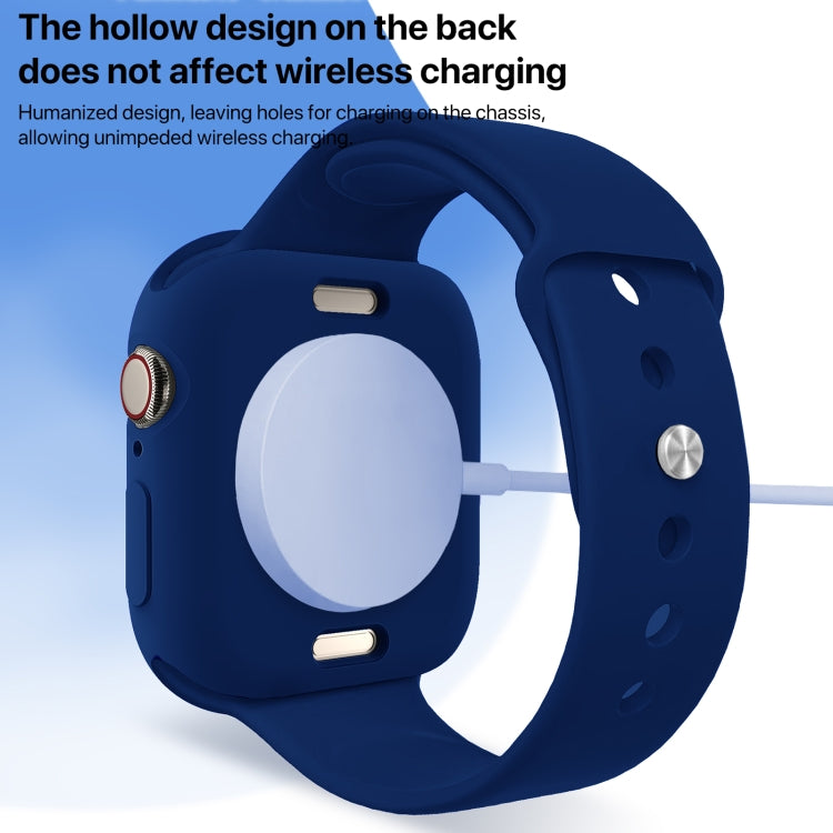 For Apple Watch Series 11 / 10 42mm Candy TPU Half Coverage Watch Case