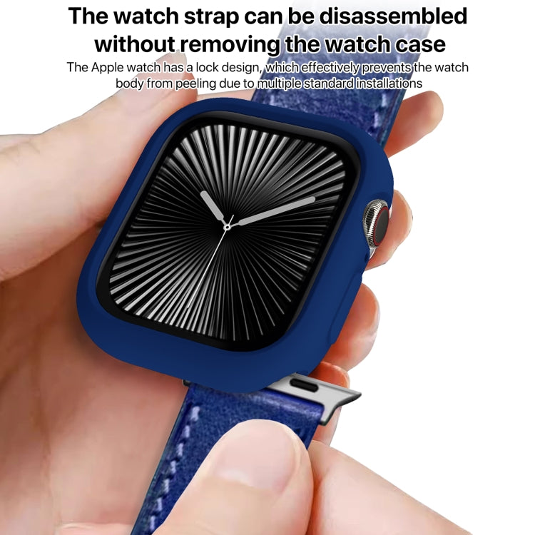 For Apple Watch Series 11 / 10 42mm Candy TPU Half Coverage Watch Case
