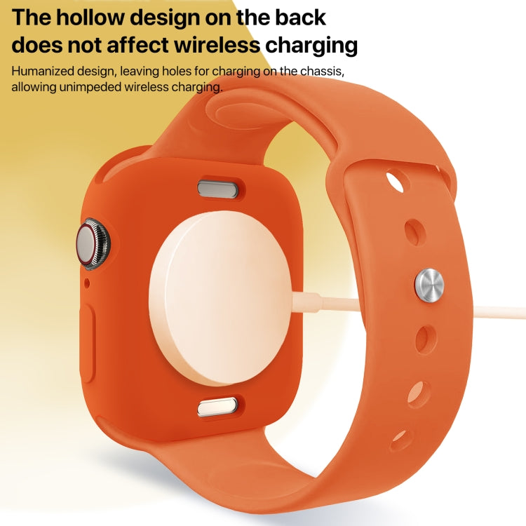For Apple Watch Series 11 / 10 42mm Candy TPU Half Coverage Watch Case
