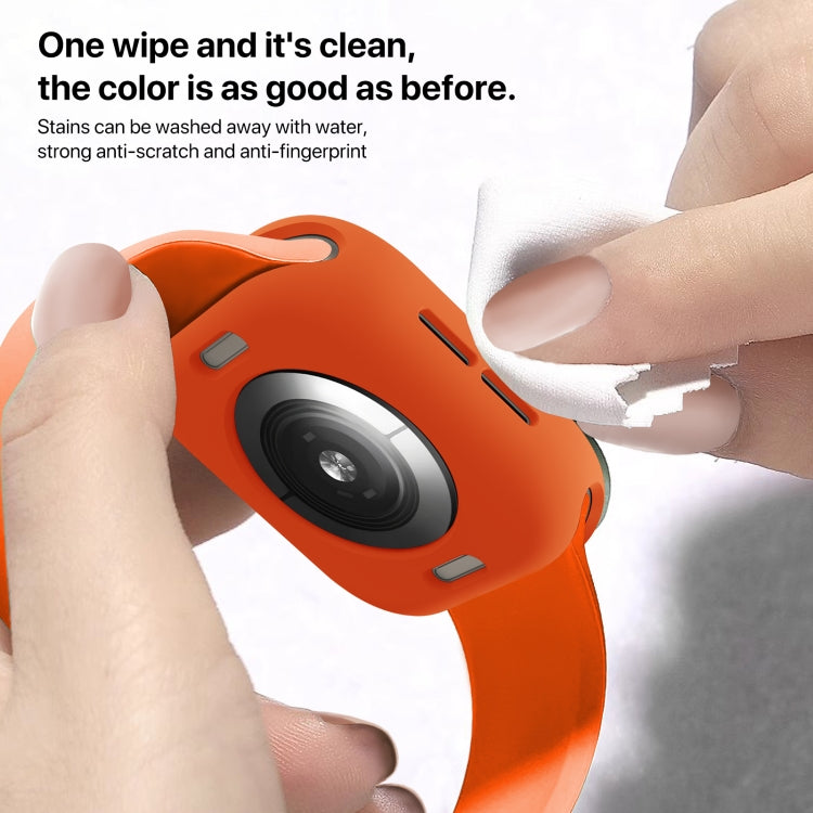 For Apple Watch Series 11 / 10 42mm Candy TPU Half Coverage Watch Case