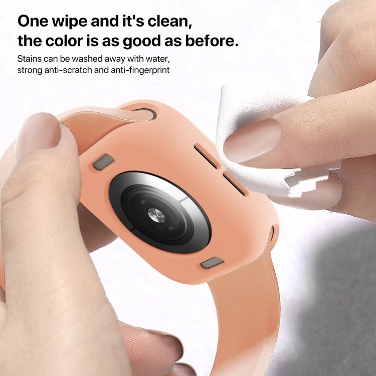 For Apple Watch Series 11 / 10 42mm Candy TPU Half Coverage Watch Case