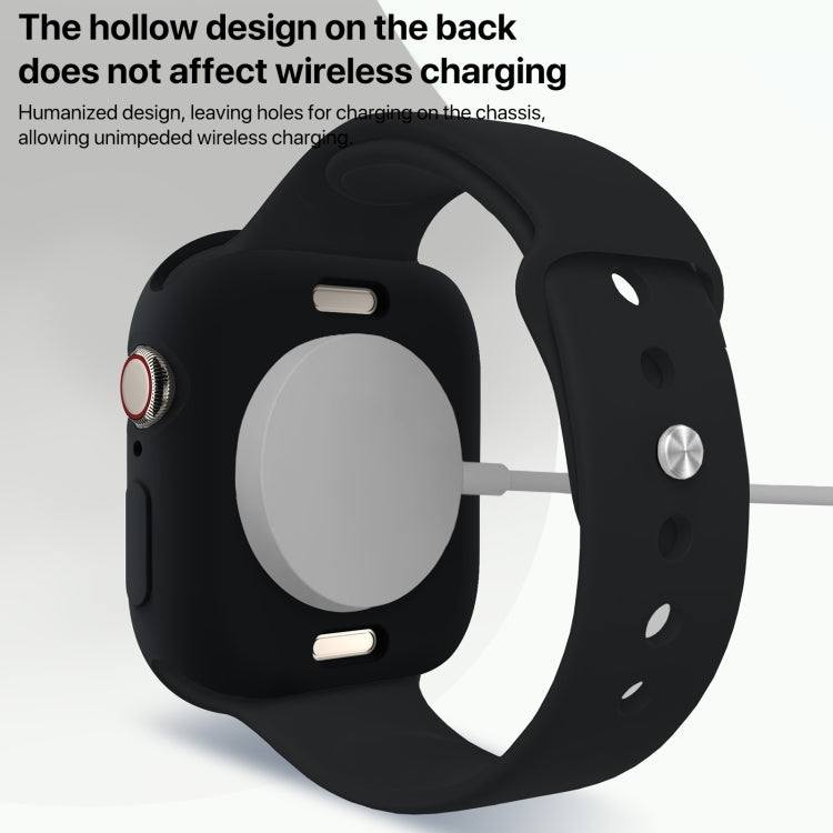 For Apple Watch Series 11 / 10 42mm Candy TPU Half Coverage Watch Case