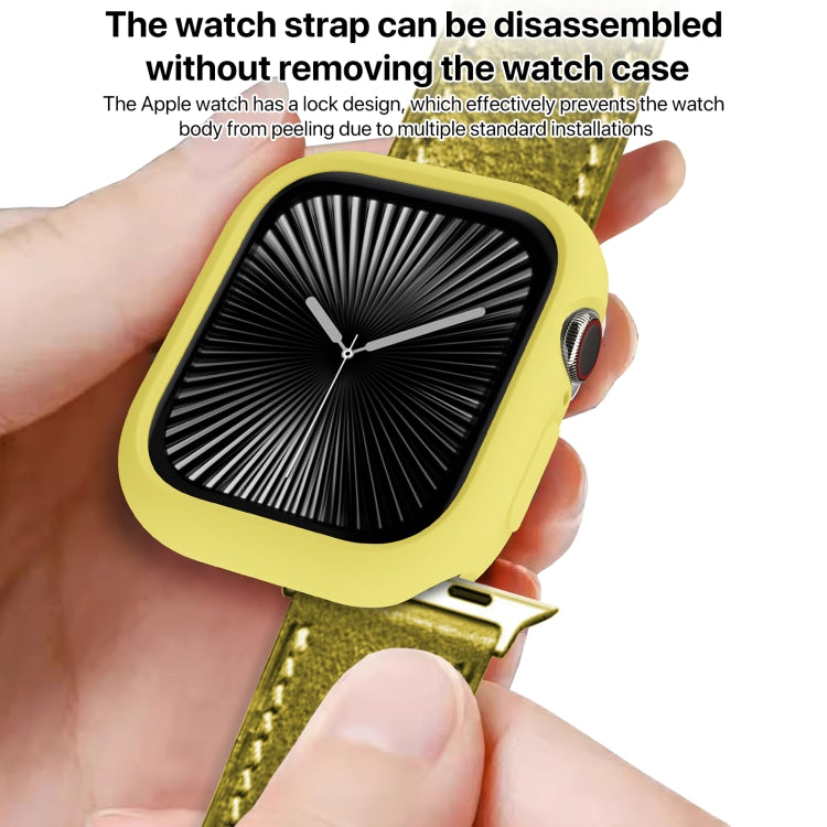 For Apple Watch Series 11 / 10 42mm Candy TPU Half Coverage Watch Case