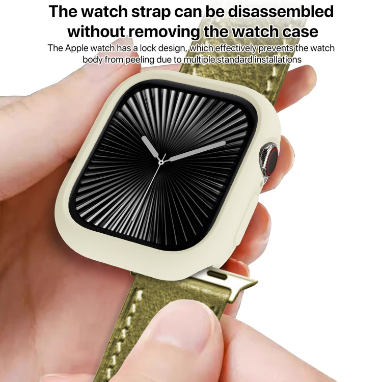 For Apple Watch Series 11 / 10 42mm Candy TPU Half Coverage Watch Case