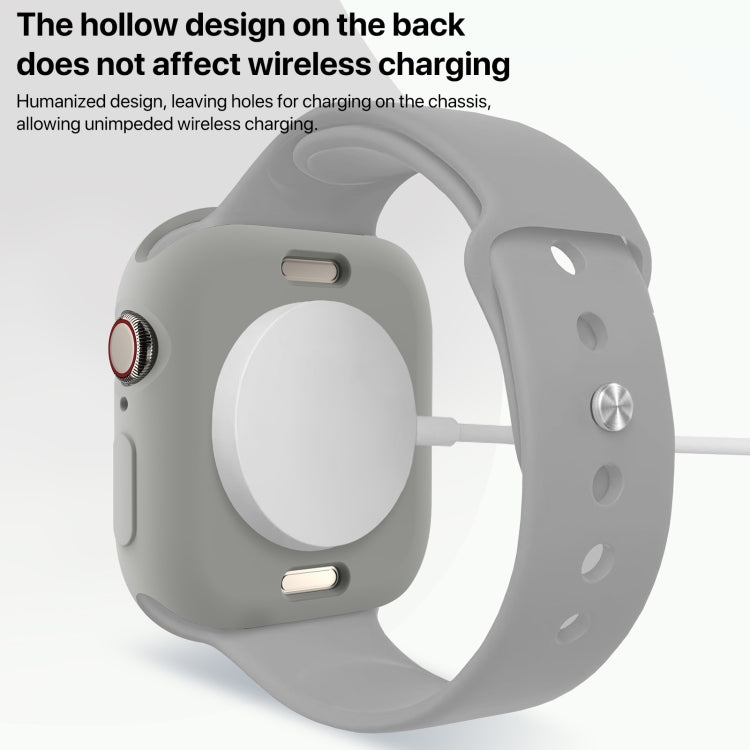For Apple Watch Series 11 / 10 42mm Candy TPU Half Coverage Watch Case