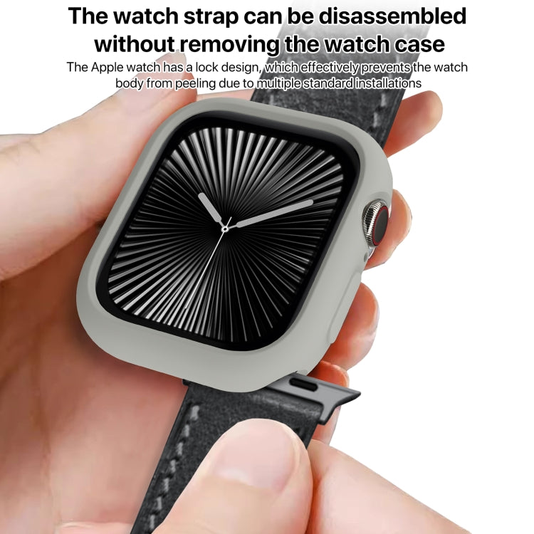 For Apple Watch Series 11 / 10 42mm Candy TPU Half Coverage Watch Case