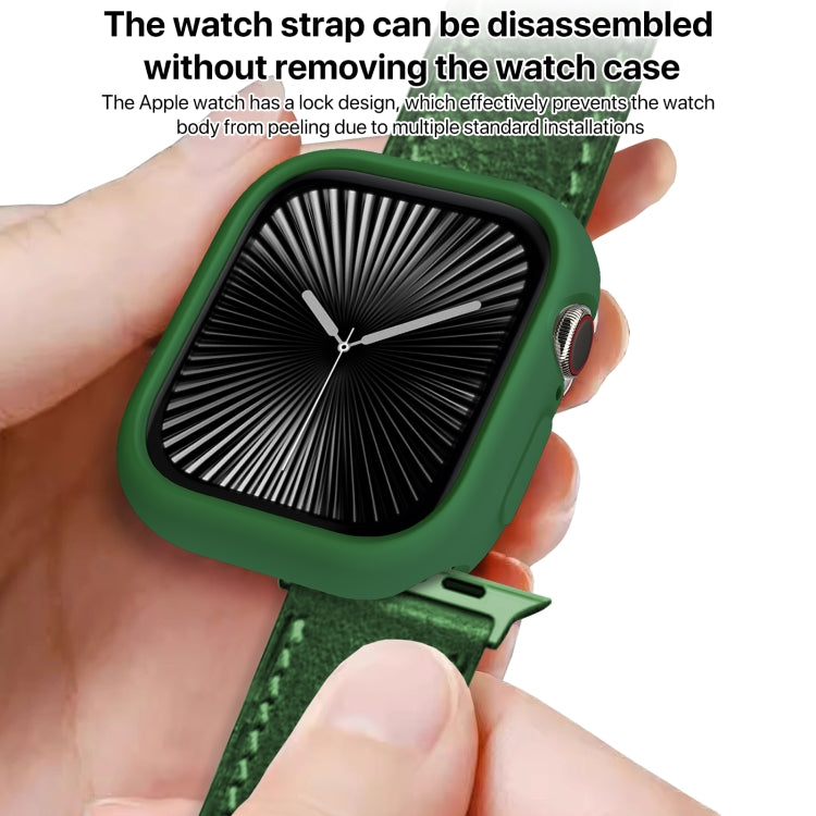 For Apple Watch Series 11 / 10 42mm Candy TPU Half Coverage Watch Case