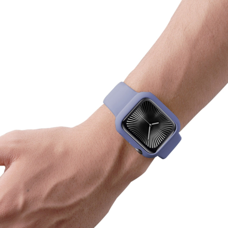 For Apple Watch Series 10 / 11 46mm Spray Glazing PC Frame Half Coverage Watch Case