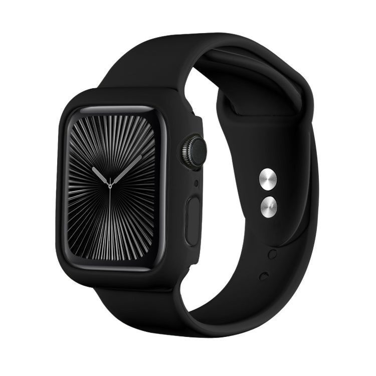 For Apple Watch Series 10 / 11 46mm Spray Glazing PC Frame Half Coverage Watch Case
