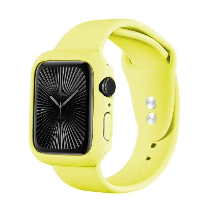 For Apple Watch Series 10 / 11 46mm Spray Glazing PC Frame Half Coverage Watch Case