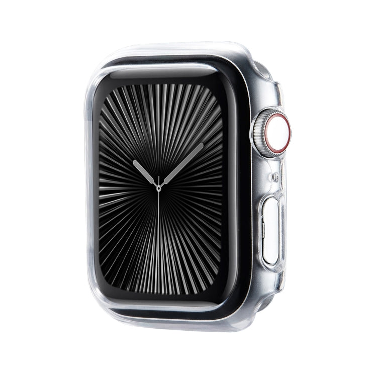 For Apple Watch Series 10 / 11 46mm Spray Glazing PC Frame Half Coverage Watch Case