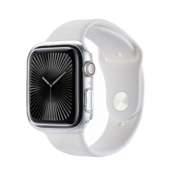 For Apple Watch Series 10 / 11 46mm Spray Glazing PC Frame Half Coverage Watch Case