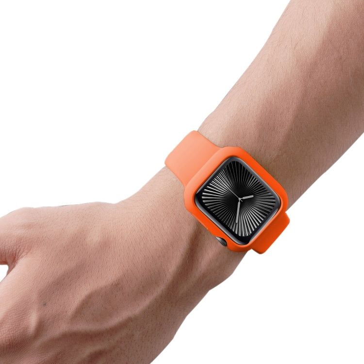 For Apple Watch Series 10 / 11 42mm Spray Glazing PC Frame Half Coverage Watch Case
