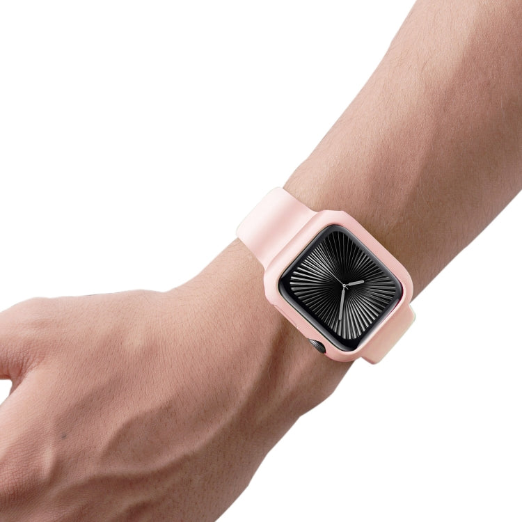 For Apple Watch Series 10 / 11 42mm Spray Glazing PC Frame Half Coverage Watch Case