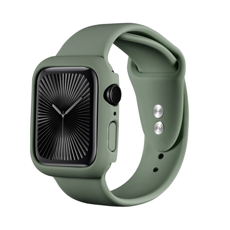 For Apple Watch Series 10 / 11 42mm Spray Glazing PC Frame Half Coverage Watch Case