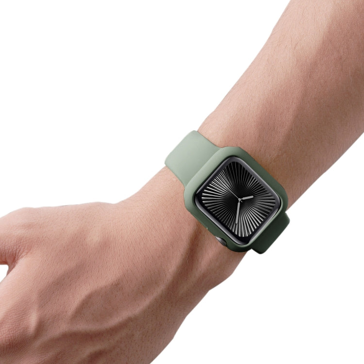 For Apple Watch Series 10 / 11 42mm Spray Glazing PC Frame Half Coverage Watch Case