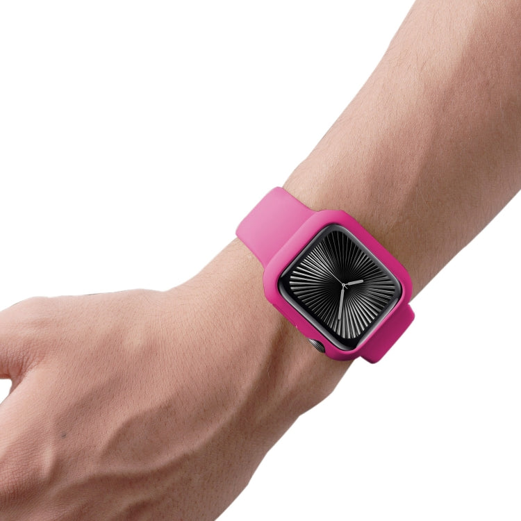 For Apple Watch Series 10 / 11 42mm Spray Glazing PC Frame Half Coverage Watch Case