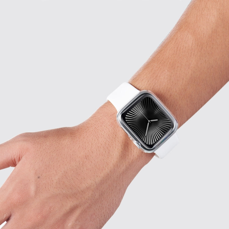 For Apple Watch Series 10 / 11 42mm Spray Glazing PC Frame Half Coverage Watch Case