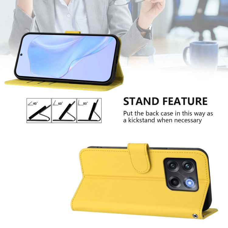 For OnePlus Ace Pro 5G Skin Feel Solid Color Leather Phone Case with Lanyard