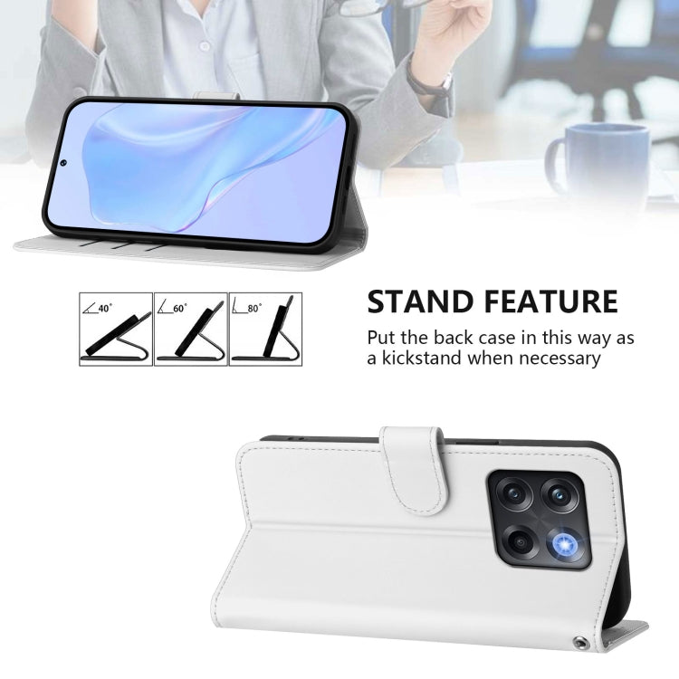 For OnePlus Ace Pro 5G Skin Feel Solid Color Leather Phone Case with Lanyard