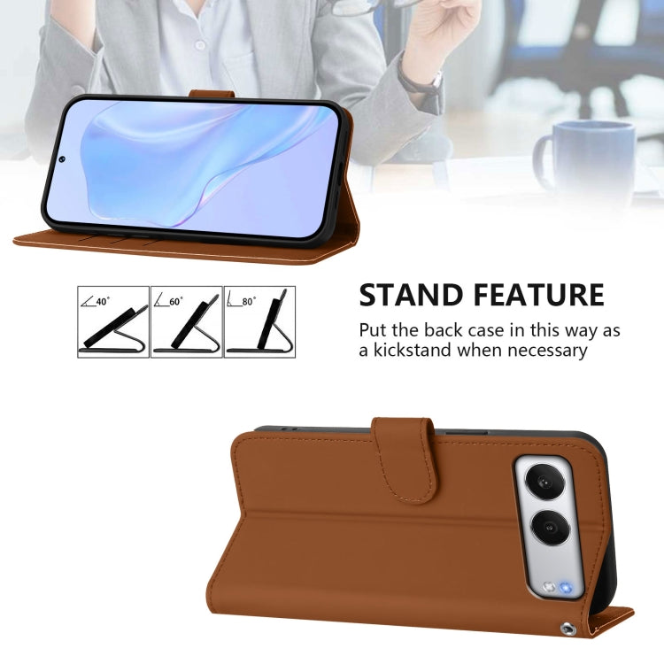 For OnePlus Nord 4 5G Skin Feel Solid Color Leather Phone Case with Lanyard