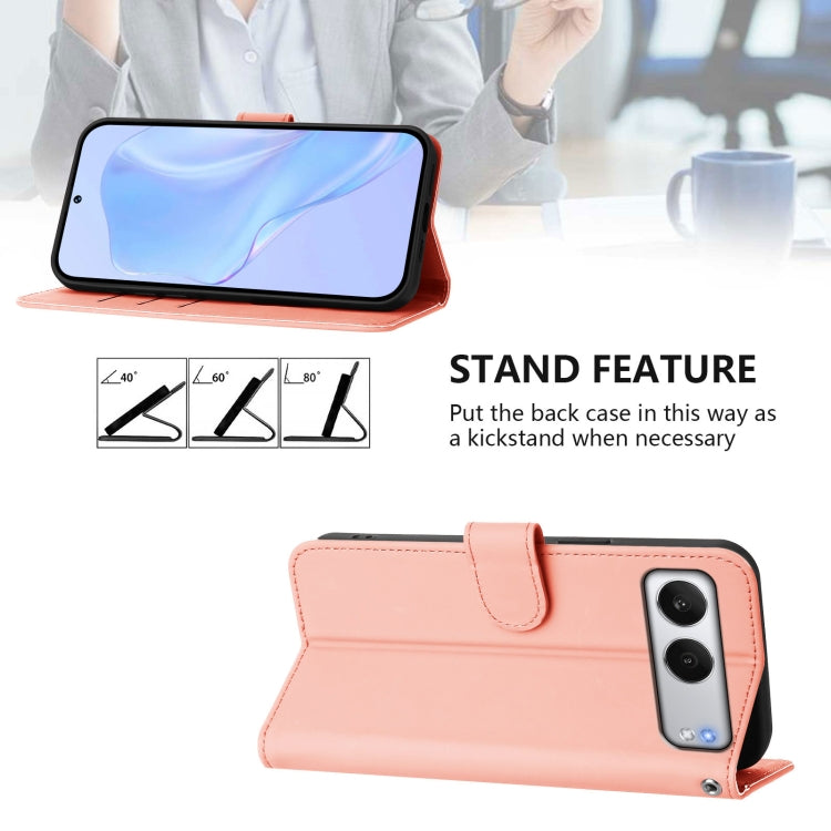 For OnePlus Nord 4 5G Skin Feel Solid Color Leather Phone Case with Lanyard