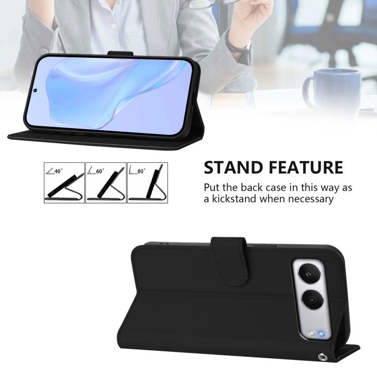 For OnePlus Nord 4 5G Skin Feel Solid Color Leather Phone Case with Lanyard