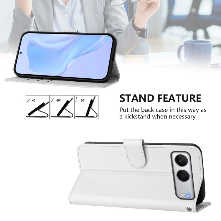 For OnePlus Nord 4 5G Skin Feel Solid Color Leather Phone Case with Lanyard