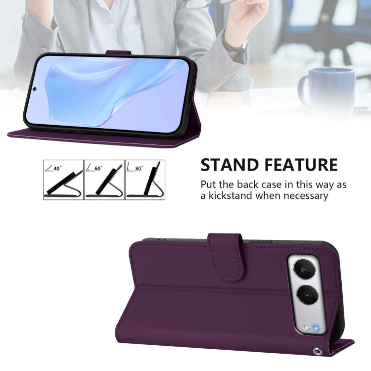 For OnePlus Nord 4 5G Skin Feel Solid Color Leather Phone Case with Lanyard