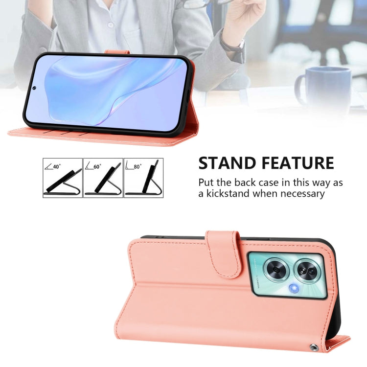 For OnePlus Nord N30 SE 5G Skin Feel Solid Color Leather Phone Case with Lanyard