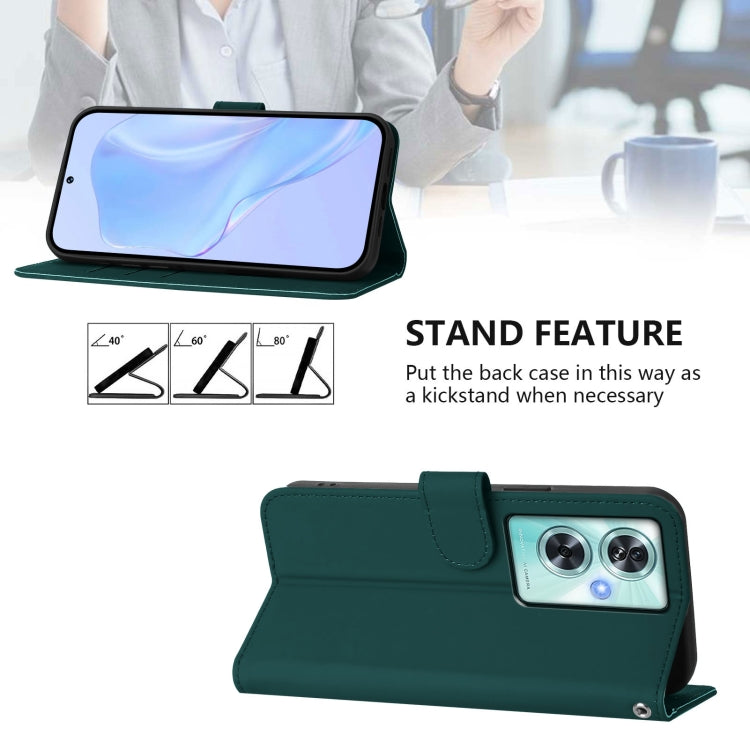 For OnePlus Nord N30 SE 5G Skin Feel Solid Color Leather Phone Case with Lanyard