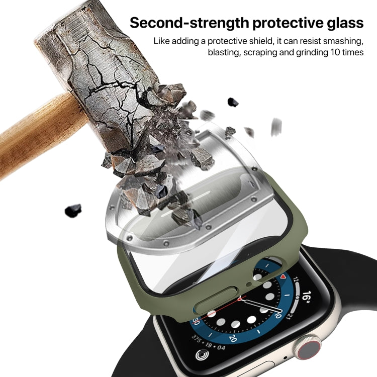 For Apple Watch Series 10 / 11 46mm PC Integrated Tempered Film Watch Case
