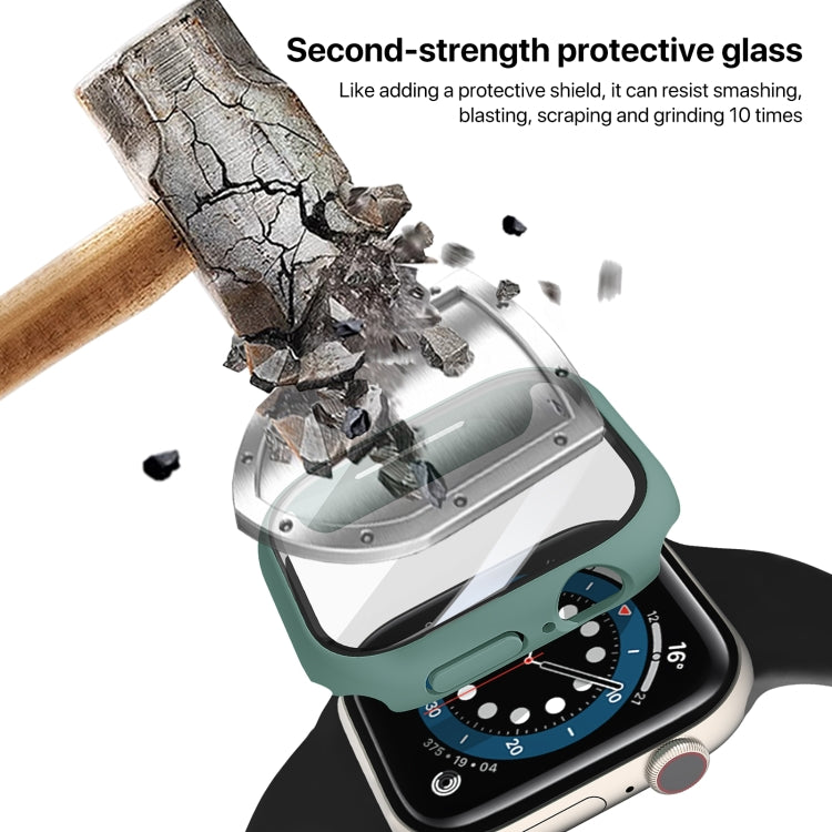 For Apple Watch Series 10 / 11 42mm PC Integrated Tempered Film Watch Case