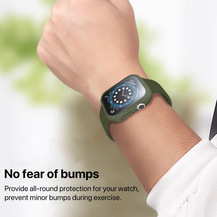 For Apple Watch Series 10 / 11 42mm PC Integrated Tempered Film Watch Case