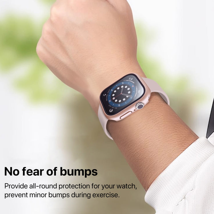 For Apple Watch Series 10 / 11 42mm PC Integrated Tempered Film Watch Case