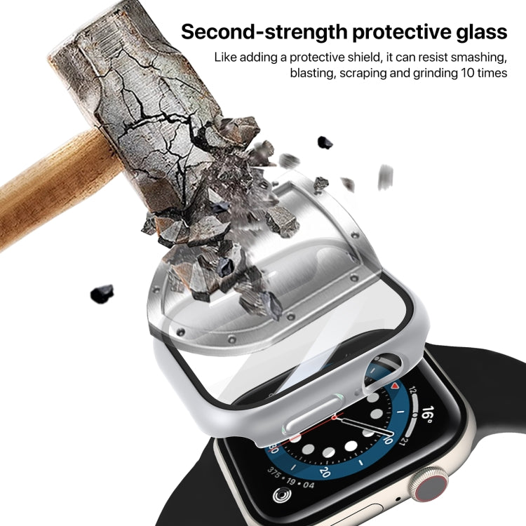 For Apple Watch Series 10 / 11 42mm PC Integrated Tempered Film Watch Case