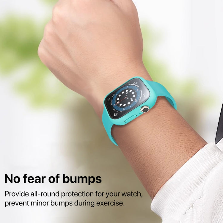 For Apple Watch Series 10 / 11 42mm PC Integrated Tempered Film Watch Case