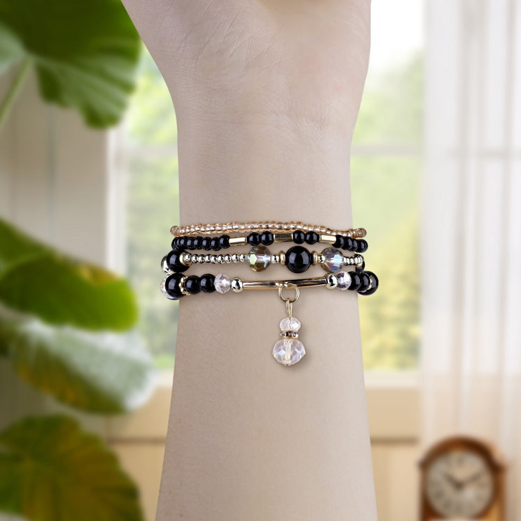 For Apple Watch 46mm / 49mm / 45mm / 44mm Four-row Copper Beads Chain Watch Band