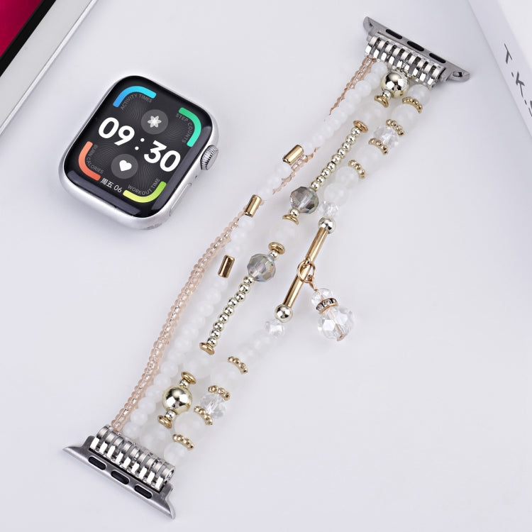 For Apple Watch 46mm / 49mm / 45mm / 44mm Four-row Copper Beads Chain Watch Band