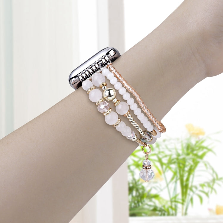 For Apple Watch 46mm / 49mm / 45mm / 44mm Four-row Copper Beads Chain Watch Band