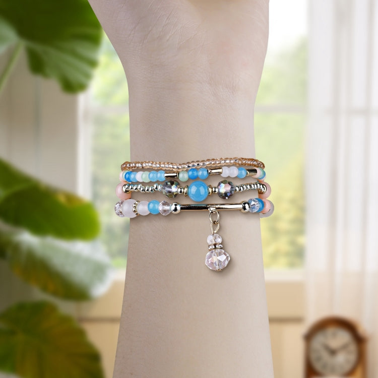 For Apple Watch 42mm / 41mm / 40mm / 38mm Four-row Copper Beads Chain Watch Band