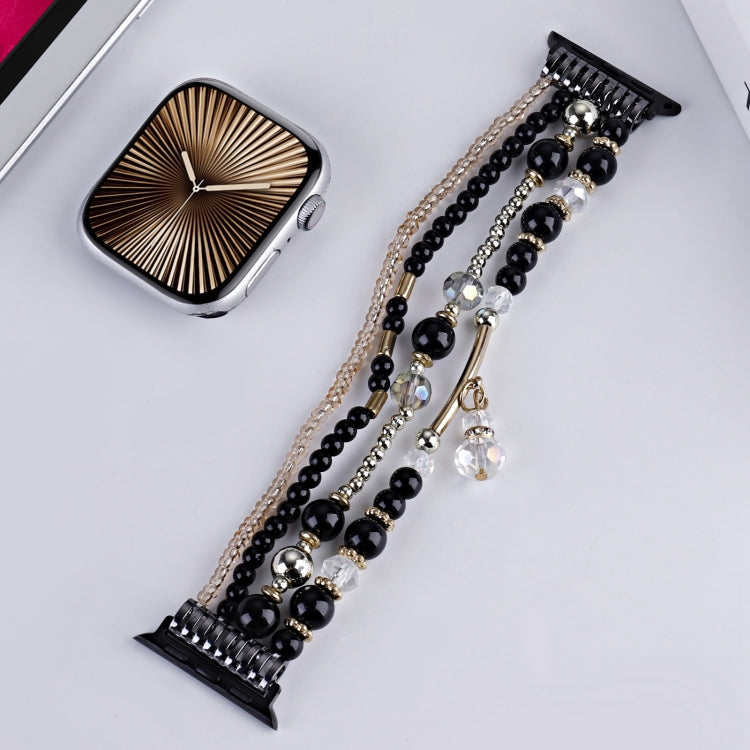 For Apple Watch 42mm / 41mm / 40mm / 38mm Four-row Copper Beads Chain Watch Band