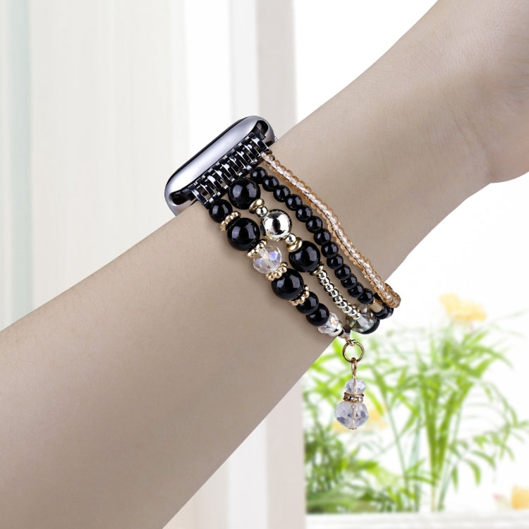 For Apple Watch 42mm / 41mm / 40mm / 38mm Four-row Copper Beads Chain Watch Band