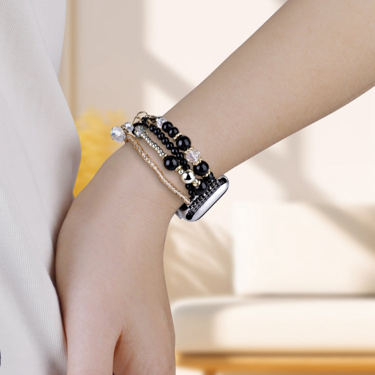For Apple Watch 42mm / 41mm / 40mm / 38mm Four-row Copper Beads Chain Watch Band