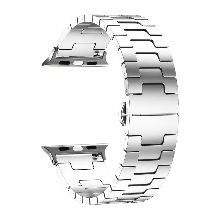 For Apple Watch 46mm / 49mm / 45mm / 44mm Side Release Stainless Steel Watch Band