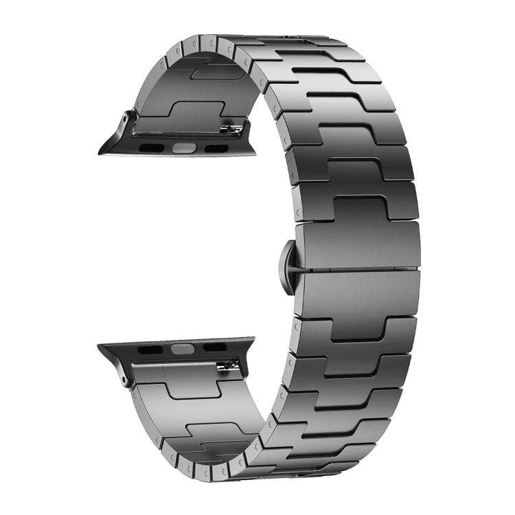 For Apple Watch 46mm / 49mm / 45mm / 44mm Side Release Stainless Steel Watch Band