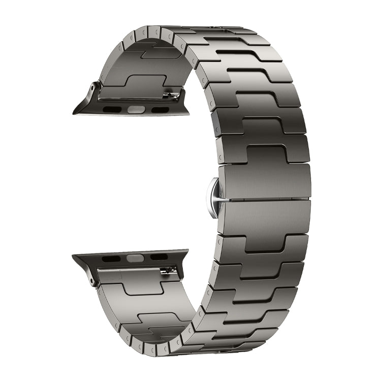 For Apple Watch 46mm / 49mm / 45mm / 44mm Side Release Stainless Steel Watch Band